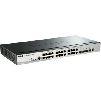 Настраиваемый L2+ стекируемый коммутатор D-LINK DGS-1510-28P/A1A PROJ с 24 портами 10/100/1000Base-T, 2 портами 1000Base-X SFP и 2 портами 10GBase-X SFP+